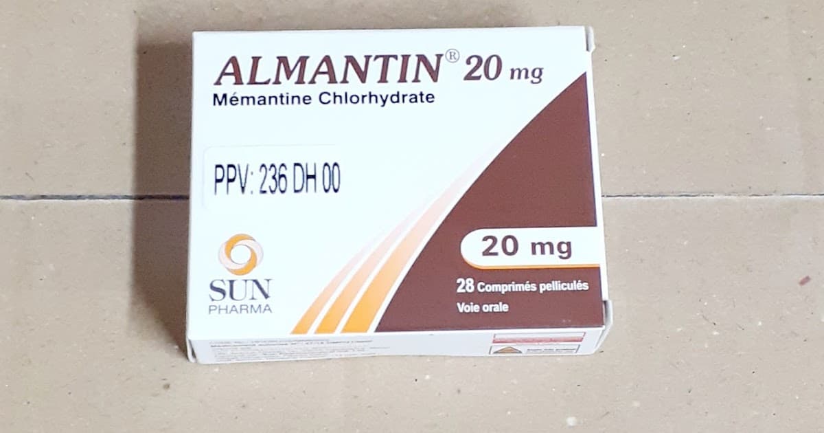ALMANTIN 20 MG, Comprimé pelliculé sécable