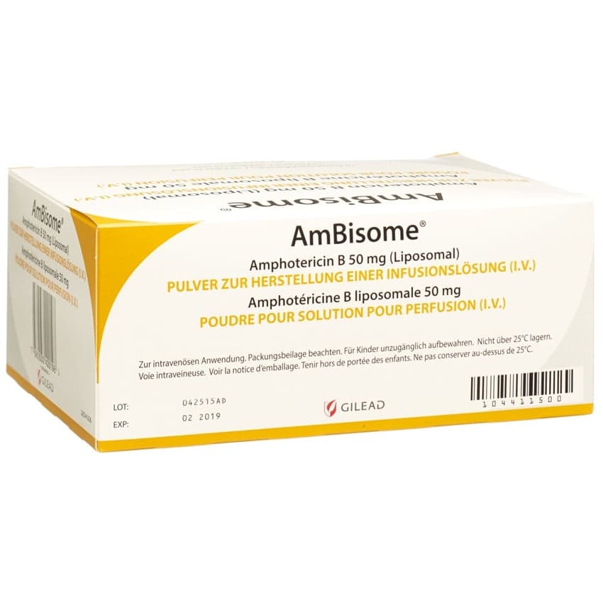 AMBISOME 50 MG, Pour pour dispersion à diluer pour perfusion