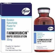 FARMORUBICINE 50 MG / 25 ML, Poudre pour perfusion