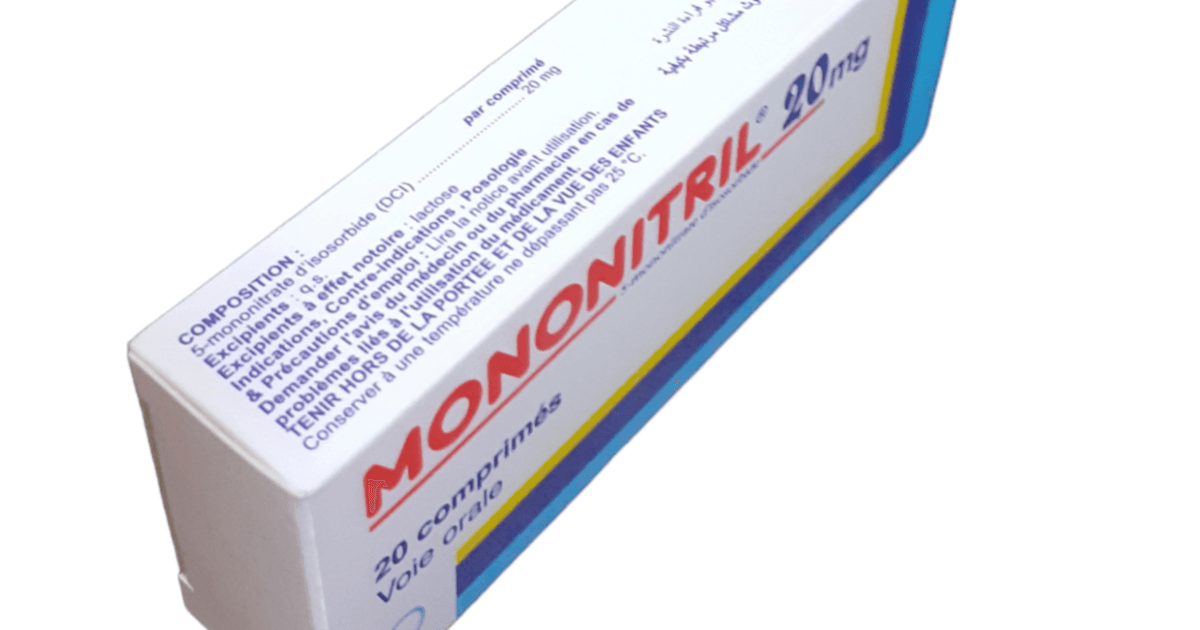 MONONITRIL 20 MG, Comprimé