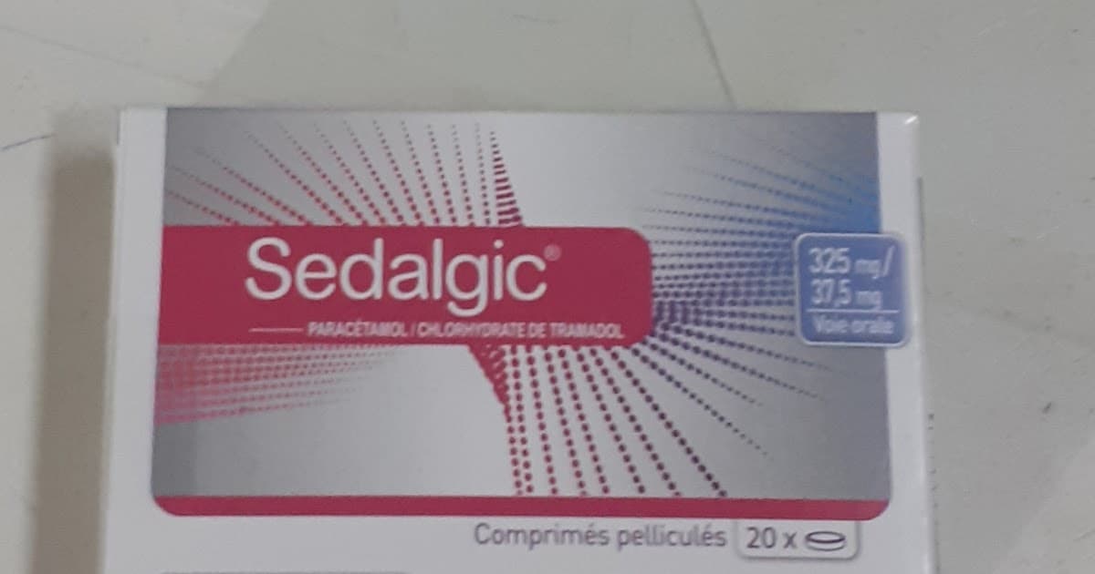 SEDALGIC 37.5 MG / 325 MG, Comprimé pelliculé [P]