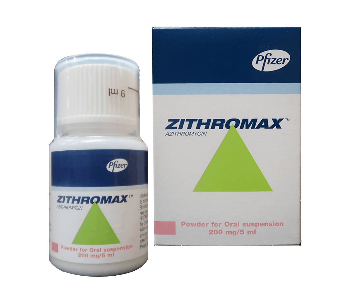 ZITHROMAX 200 MG / 5 ML, Poudre pour solution orale