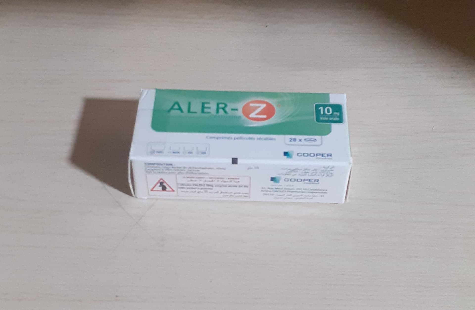 ALER-Z, Solution buvable
