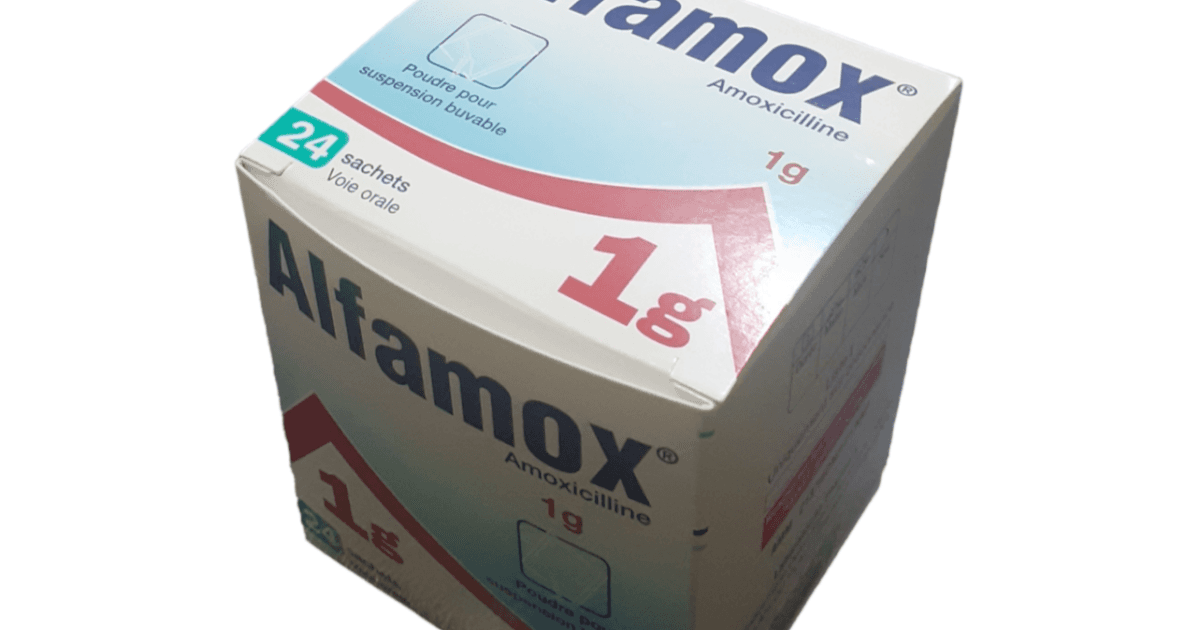 ALFAMOX 1 G, Poudre pour suspension buvable en sachet